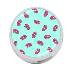 Donuts Pattern Food Colourful 4-Port USB Hub (Two Sides)