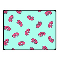 Donuts Pattern Food Colourful Double Sided Fleece Blanket (small)  by Vaneshart