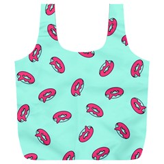 Donuts Pattern Food Colourful Full Print Recycle Bag (XXXL)