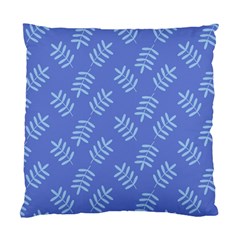 Leaves Ferns Blue Pattern Standard Cushion Case (two Sides) by Vaneshart