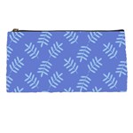 Leaves Ferns Blue Pattern Pencil Cases Front