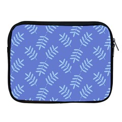 Leaves Ferns Blue Pattern Apple Ipad 2/3/4 Zipper Cases by Vaneshart