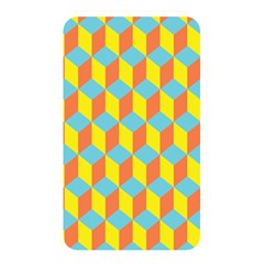 Cube Hexagon Pattern Yellow Blue Memory Card Reader (rectangular) by Vaneshart