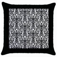 Overlay Transparent Pattern Throw Pillow Case (black) by Vaneshart