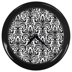 Overlay Transparent Pattern Wall Clock (black) by Vaneshart