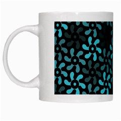 Decorative Flower Nature Abstract White Mugs