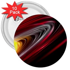 Circle Background Red Dark Bokeh 3  Buttons (10 Pack)  by Vaneshart