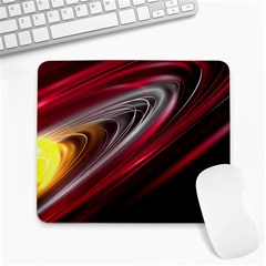 Circle Background Red Dark Bokeh Large Mousepads by Vaneshart