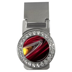 Circle Background Red Dark Bokeh Money Clips (cz)  by Vaneshart