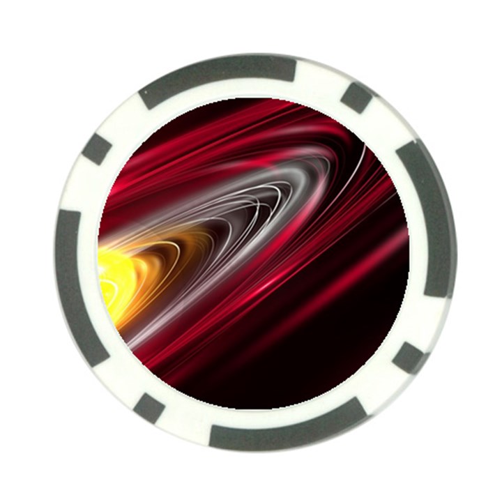 Circle Background Red Dark Bokeh Poker Chip Card Guard