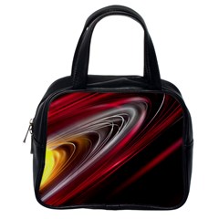 Circle Background Red Dark Bokeh Classic Handbag (one Side) by Vaneshart