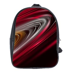 Circle Background Red Dark Bokeh School Bag (xl) by Vaneshart