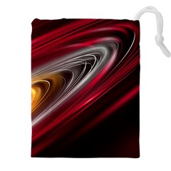 Circle Background Red Dark Bokeh Drawstring Pouch (4xl) by Vaneshart