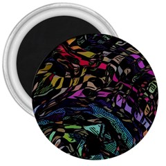 Background Drawing Colorful Pattern 3  Magnets by Vaneshart