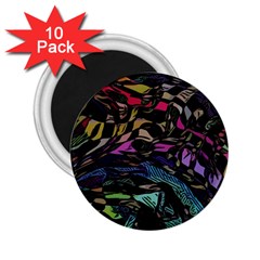 Background Drawing Colorful Pattern 2 25  Magnets (10 Pack)  by Vaneshart