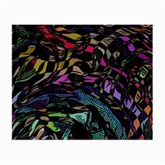 Background Drawing Colorful Pattern Small Glasses Cloth (2 Sides) by Vaneshart