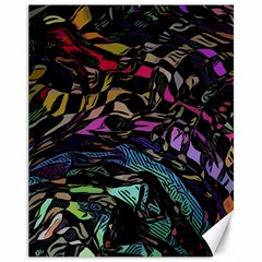 Background Drawing Colorful Pattern Canvas 11  X 14  by Vaneshart