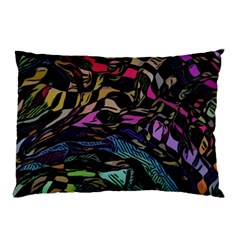 Background Drawing Colorful Pattern Pillow Case by Vaneshart