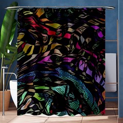 Background Drawing Colorful Pattern Shower Curtain 60  X 72  (medium)  by Vaneshart