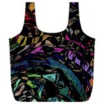 Background Drawing Colorful Pattern Full Print Recycle Bag (XXL) Back