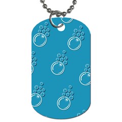 Bubble Group Pattern Abstract Dog Tag (two Sides) by Vaneshart