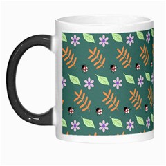 Nature Pattern Spring Green Morph Mugs by Vaneshart