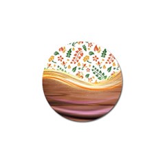 Floral Background Abstract Pattern Golf Ball Marker (4 Pack) by Vaneshart