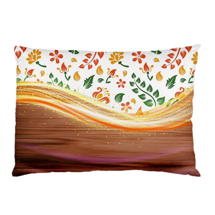 Floral Background Abstract Pattern Pillow Case