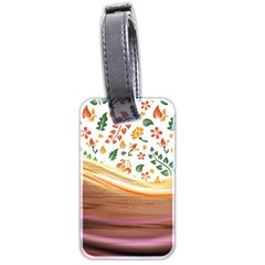 Floral Background Abstract Pattern Luggage Tag (two Sides) by Vaneshart