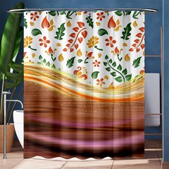 Floral Background Abstract Pattern Shower Curtain 60  X 72  (medium)  by Vaneshart