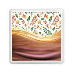 Floral Background Abstract Pattern Memory Card Reader (square) by Vaneshart