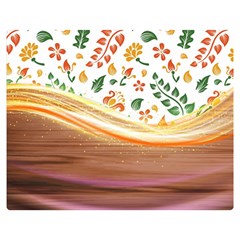 Floral Background Abstract Pattern Double Sided Flano Blanket (medium)  by Vaneshart