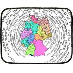 Digitization Transformation Germany Fleece Blanket (mini) by Vaneshart