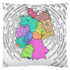 Digitization Transformation Germany Large Cushion Case (two Sides) by Vaneshart