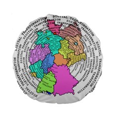 Digitization Transformation Germany Standard 15  Premium Round Cushions by Vaneshart