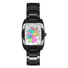 Digitization Transformation Germany Stainless Steel Barrel Watch by Vaneshart