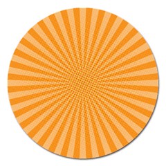 Background Graphic Modern Orange Magnet 5  (round) by Vaneshart