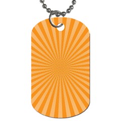 Background Graphic Modern Orange Dog Tag (one Side) by Vaneshart