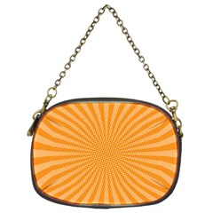 Background Graphic Modern Orange Chain Purse (two Sides) by Vaneshart