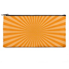 Background Graphic Modern Orange Pencil Cases by Vaneshart