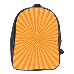 Background Graphic Modern Orange School Bag (large) by Vaneshart