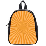 Background Graphic Modern Orange School Bag (Small) Front