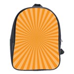 Background Graphic Modern Orange School Bag (XL) Front