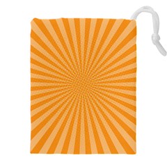 Background Graphic Modern Orange Drawstring Pouch (4xl) by Vaneshart