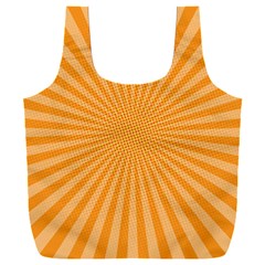 Background Graphic Modern Orange Full Print Recycle Bag (xxl)