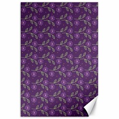 Flowers Violet Decorative Pattern Canvas 20  X 30 