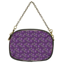 Flowers Violet Decorative Pattern Chain Purse (one Side) by Vaneshart