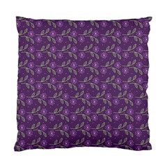 Flowers Violet Decorative Pattern Standard Cushion Case (two Sides) by Vaneshart