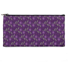 Flowers Violet Decorative Pattern Pencil Cases by Vaneshart