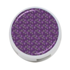 Flowers Violet Decorative Pattern 4-port Usb Hub (two Sides) by Vaneshart